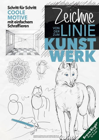 Zeichenbuch zum Zeichnen lernen, auch für Anfänger