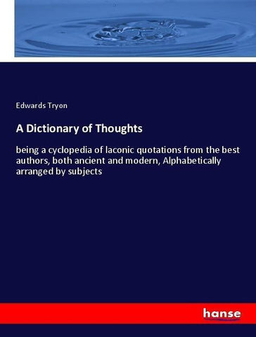 A Dictionary of Thoughts