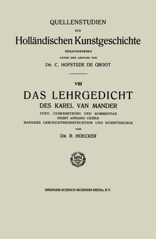 Das Lehrgedicht des Karel van Mander