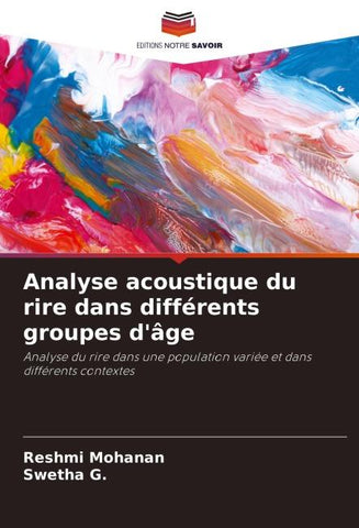 Analyse acoustique du rire dans différents groupes d'âge