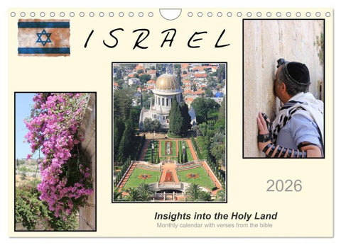 ISRAEL (Wall Calendar 2026 DIN A4 landscape), CALVENDO 12 Month Wall Calendar