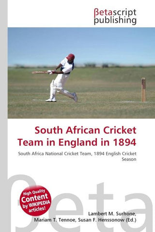 South African Cricket Team in England in 1894