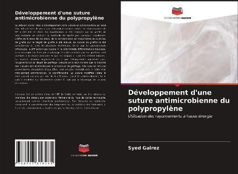 Développement d'une suture antimicrobienne du polypropylène