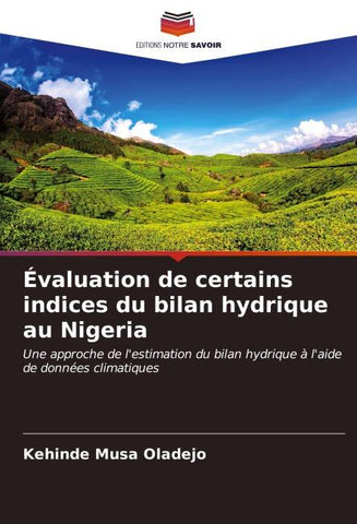 Évaluation de certains indices du bilan hydrique au Nigeria