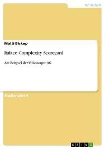 Balace Complexity Scorecard