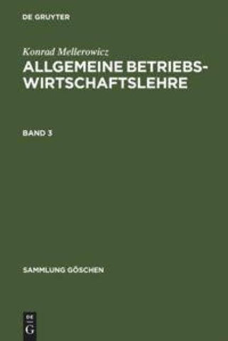 Allgemeine Betriebswirtschaftslehre. Band 3