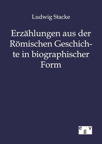 Erzählungen aus der Römischen Geschichte in bibliographischer Form