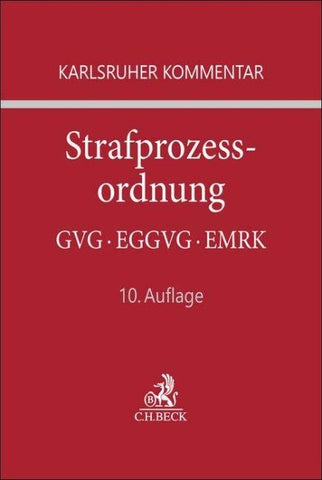 Karlsruher Kommentar zur Strafprozessordnung. StPO