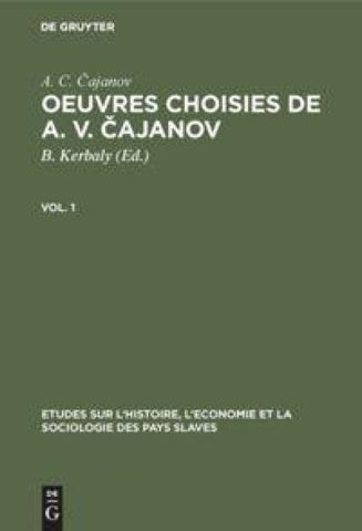 Oeuvres choisies de A. V. Čajanov