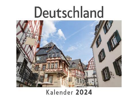 Deutschland (Wandkalender 2024, Kalender DIN A4 quer, Monatskalender im Querformat mit Kalendarium, Das perfekte Geschenk)