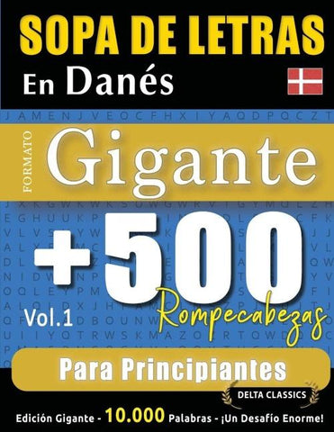 SOPA DE LETRAS EN DANÉS FORMATO GIGANTE