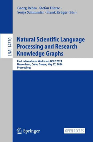 Natural Scientific Language Processing and Research Knowledge Graphs