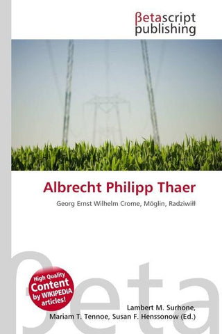 Albrecht Philipp Thaer