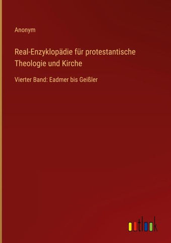Real-Enzyklopädie für protestantische Theologie und Kirche