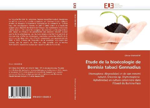Etude de la bioécologie de Bemisia tabaci Gennadius