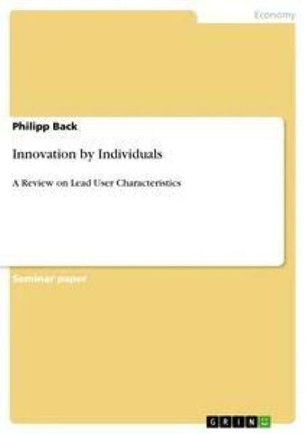 Innovation by Individuals