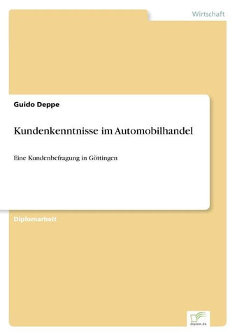 Kundenkenntnisse im Automobilhandel