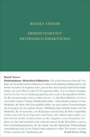 Erziehungskunst. Methodisch-Didaktisches