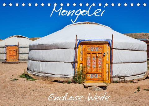 Mongolei Endlose Weite (Tischkalender 2022 DIN A5 quer)