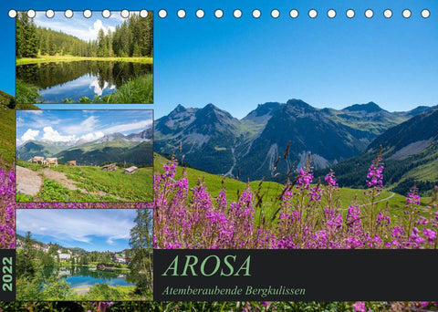 Arosa - Atemberaubende Bergkulissen (Tischkalender 2022 DIN A5 quer)