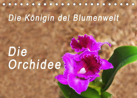 Die Königin der Blumenwelt, die Orchidee (Tischkalender 2022 DIN A5 quer)