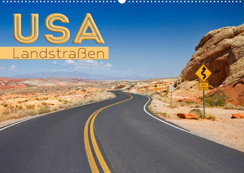 USA Landstraßen (Wandkalender 2022 DIN A2 quer)