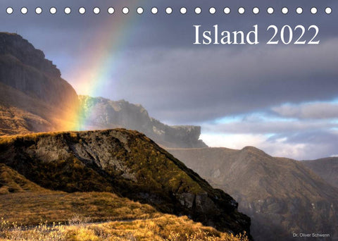 Island 2022 (Tischkalender 2022 DIN A5 quer)