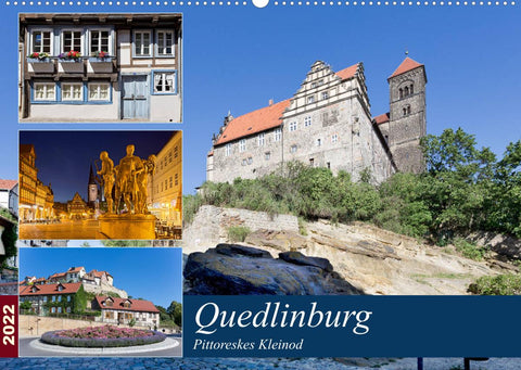 Quedlinburg - Pittoreskes Kleinod (Wandkalender 2022 DIN A2 quer)