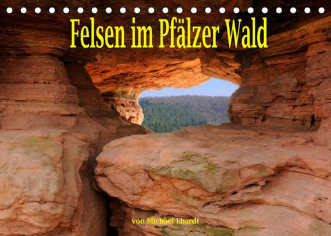Felsen im Pfälzer Wald (Tischkalender 2022 DIN A5 quer)