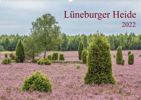 Lüneburger Heide (Wandkalender 2022 DIN A2 quer)