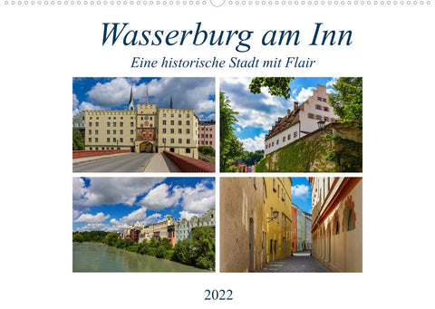 Wasserburg am Inn (Wandkalender 2022 DIN A2 quer)