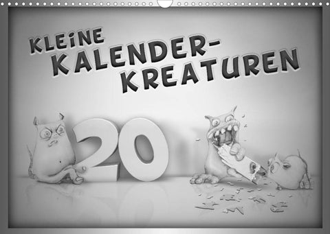 Kleine Kalender-Kreaturen (Wandkalender 2022 DIN A3 quer)