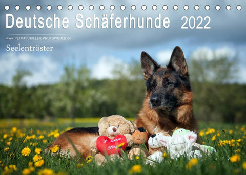 Deutsche Schäferhunde Seelentröster (Tischkalender 2022 DIN A5 quer)