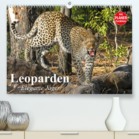 Leoparden. Elegante Jäger (Premium, hochwertiger DIN A2 Wandkalender 2022, Kunstdruck in Hochglanz)