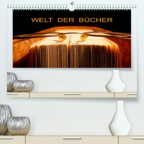 Welt der Bücher / CH-Version (Premium, hochwertiger DIN A2 Wandkalender 2022, Kunstdruck in Hochglanz)