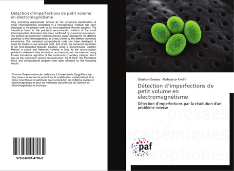 Détection d'imperfections de petit volume en électromagnétisme