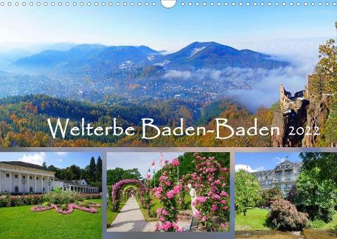 Welterbe Baden-Baden (Wandkalender 2022 DIN A3 quer)