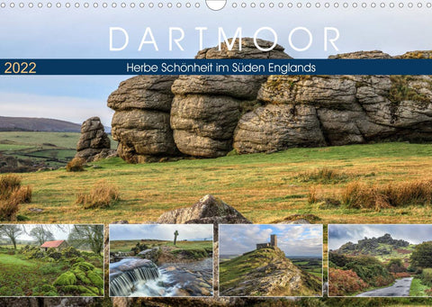 Dartmoor, herbe Schönheit im Süden Englands (Wandkalender 2022 DIN A3 quer)