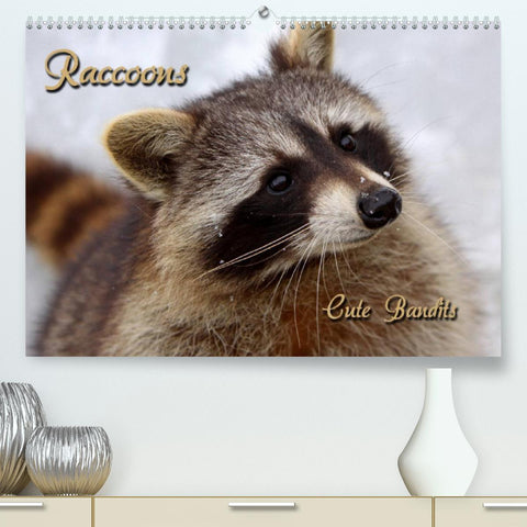Raccoons / UK-Version (Premium, hochwertiger DIN A2 Wandkalender 2022, Kunstdruck in Hochglanz)