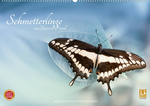 Schmetterlinge - ein Traum in Pastell (Wandkalender 2022 DIN A2 quer)