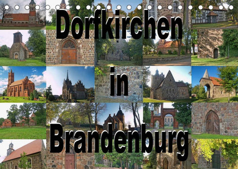 Dorfkirchen in Brandenburg (Tischkalender 2022 DIN A5 quer)