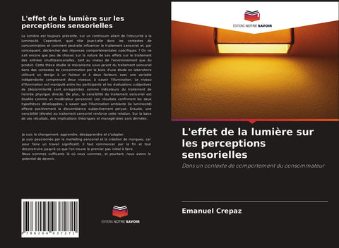 L'effet de la lumière sur les perceptions sensorielles