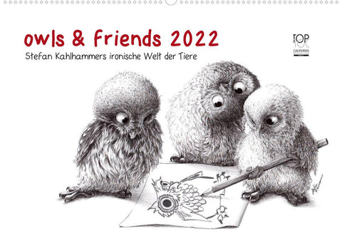 owls & friends 2022 (Wandkalender 2022 DIN A2 quer)
