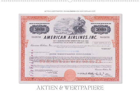 Aktien & Wertpapiere / CH-Version (Wandkalender 2022 DIN A2 quer)