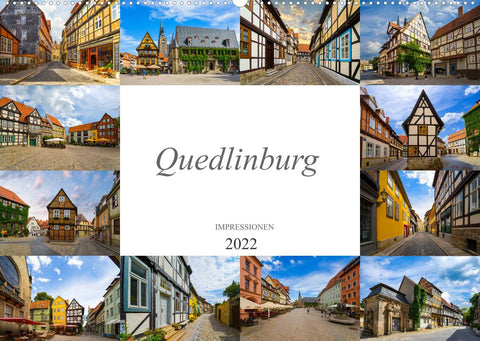 Quedlinburg Impressionen (Wandkalender 2022 DIN A2 quer)