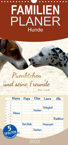 Familienplaner Pünktchen und seine Freunde (Wandkalender 2022 , 21 cm x 45 cm, hoch)