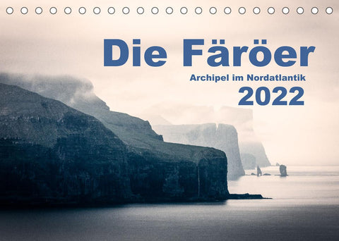 Färöer Archipel im Nordatlantik (Tischkalender 2022 DIN A5 quer)