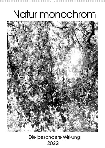 Natur monochrom Die besondere Wirkung (Wandkalender 2022 DIN A2 hoch)