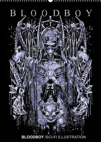 BLOODBOY/SCI-FI ILLUSTRATION (Wandkalender 2022 DIN A2 hoch)