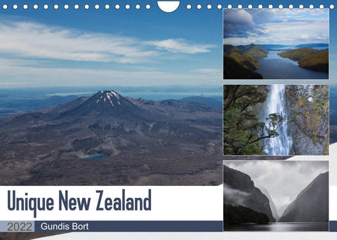 Unique New Zealand (Wall Calendar 2022 DIN A4 Landscape)